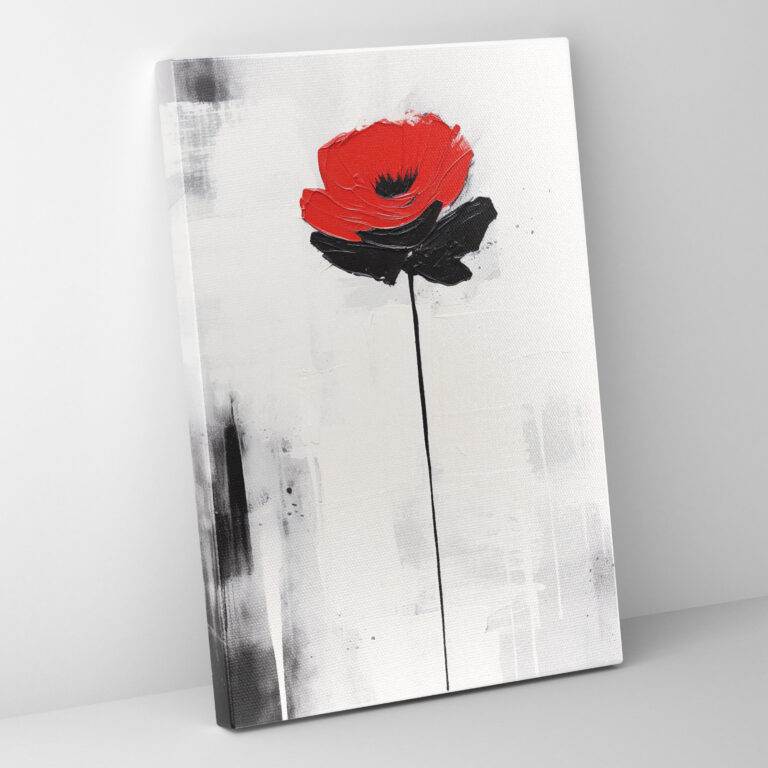 Blutende Blumen Wandkunst - Blutende Blumen Leinwandbild Wohnkultur Echte Emotionen