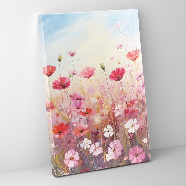 Blutende Blumen Leinwandbild - Blutende Blumen Wandkunst Wohnkultur Leinwand Wandkunst