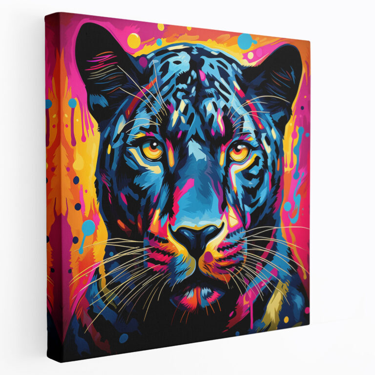 Schwarzer Panther Leinwandbild - Heimdekoration Wandkunst