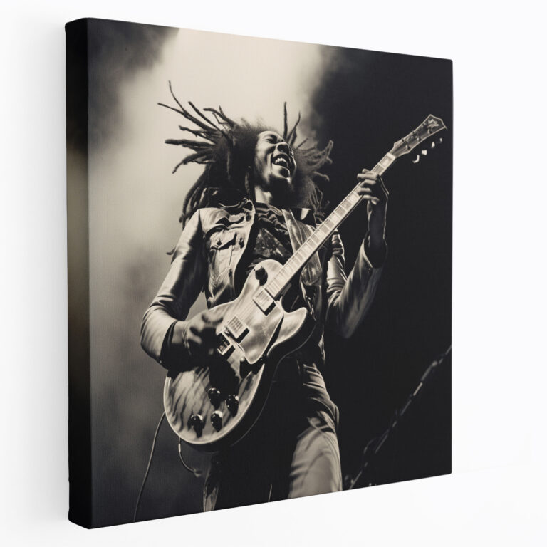 Bob Marley Wandbild Leinwanddruck Wanddekoration Dynamische Komposition