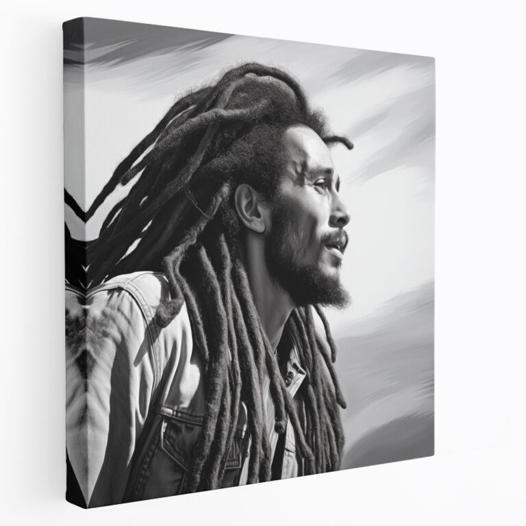 Bob Marley Porträt Leinwandbild - Bob Marley Wanddekoration