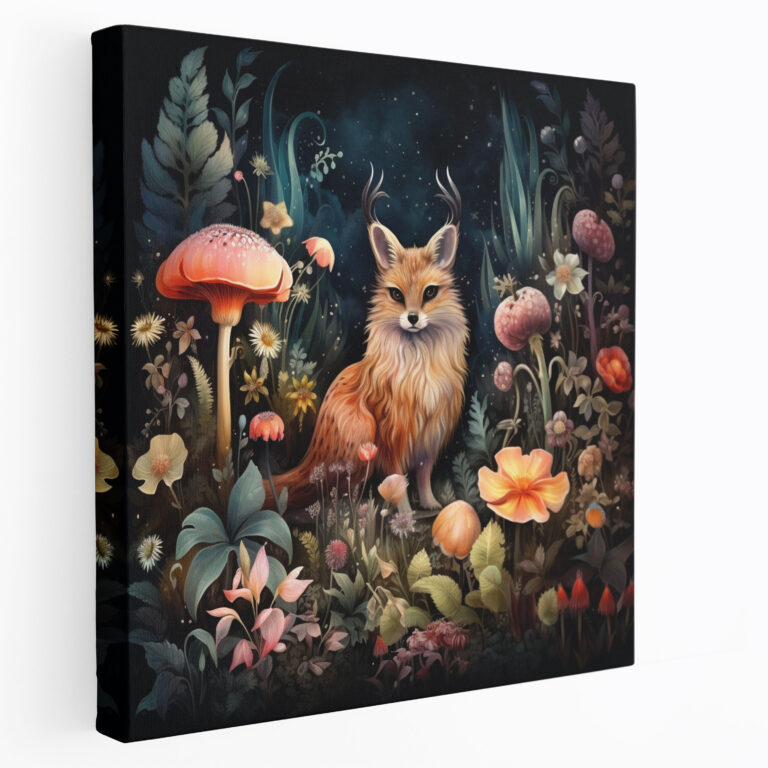 Bohemian Verzauberter Wald Leinwandbild - Bohemian Leinwandbild Wohnkultur