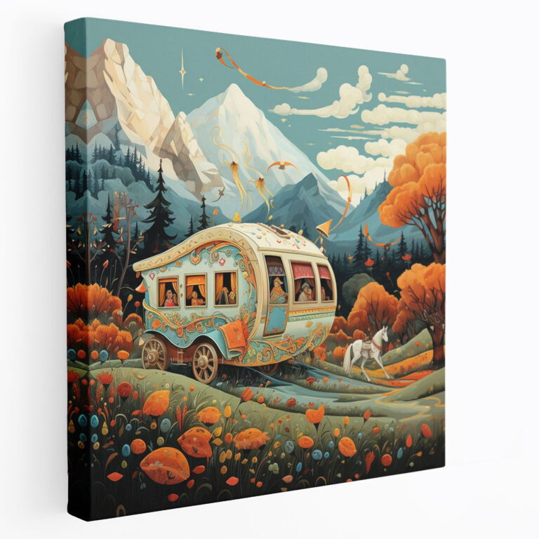 Leinwandbild Bohemian Caravan - Bohemian Wohndekoration Wandkunst Wanddekoration