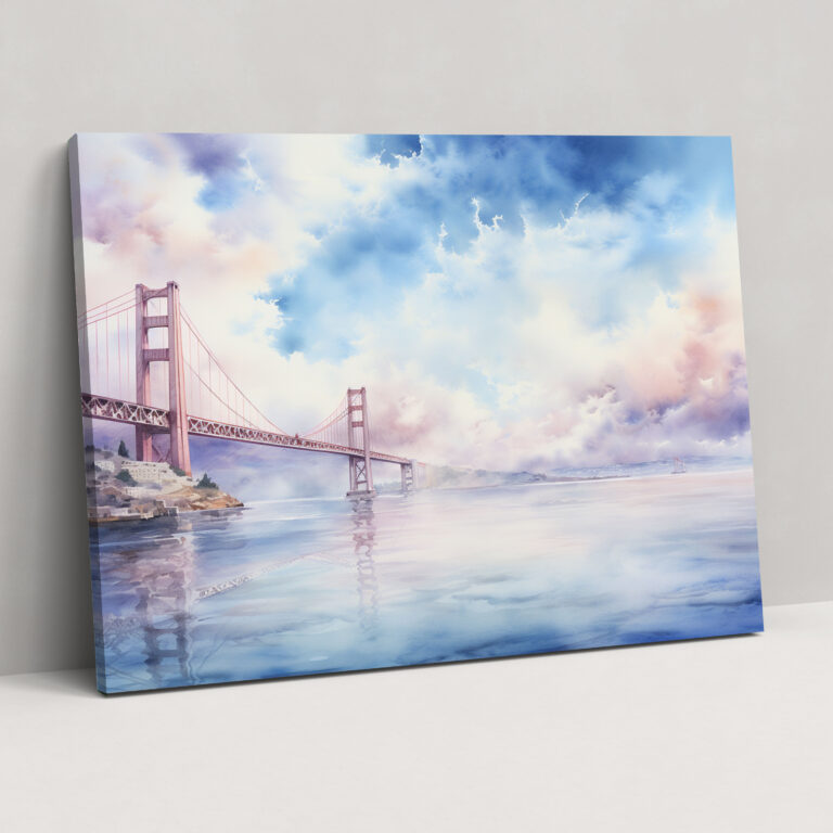 Bosphorus-Brücke Leinwandbild - Beruhigende Pastellfarben