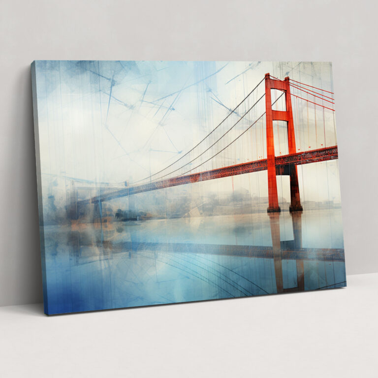 Bosphorus-Brücke Leinwandbild - Geometrische Formen zeitgenössische Atmosphäre