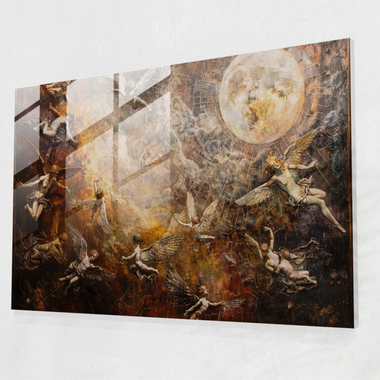 Barocke Malerei Glaswandkunst - Barock Wohndekoration Glaswandkunst Barocke Malerei