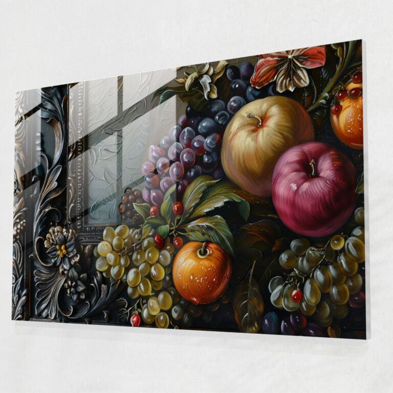 Barock Gemälde Wanddekoration - Barock Wanddekoration Glasbild Barock Gemälde