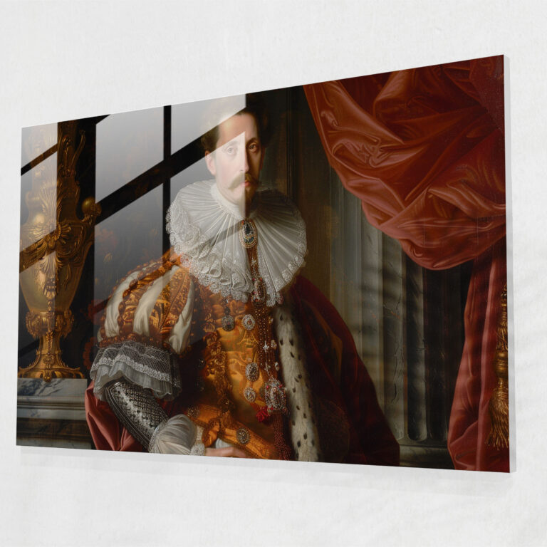 Wanddekoration im Barockstil Gemälde - Barock Glas Wandkunst Glas Kunst Glasbild