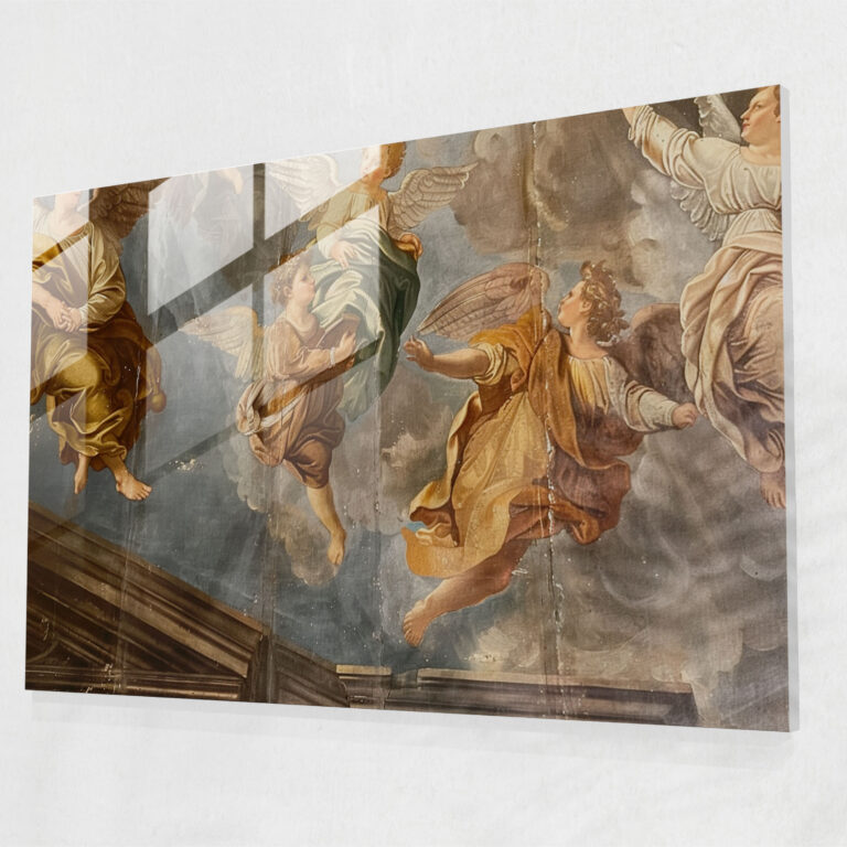Barockes Gemälde Glaswandkunst - Barock Glaswandkunst Dekoration für Zuhause