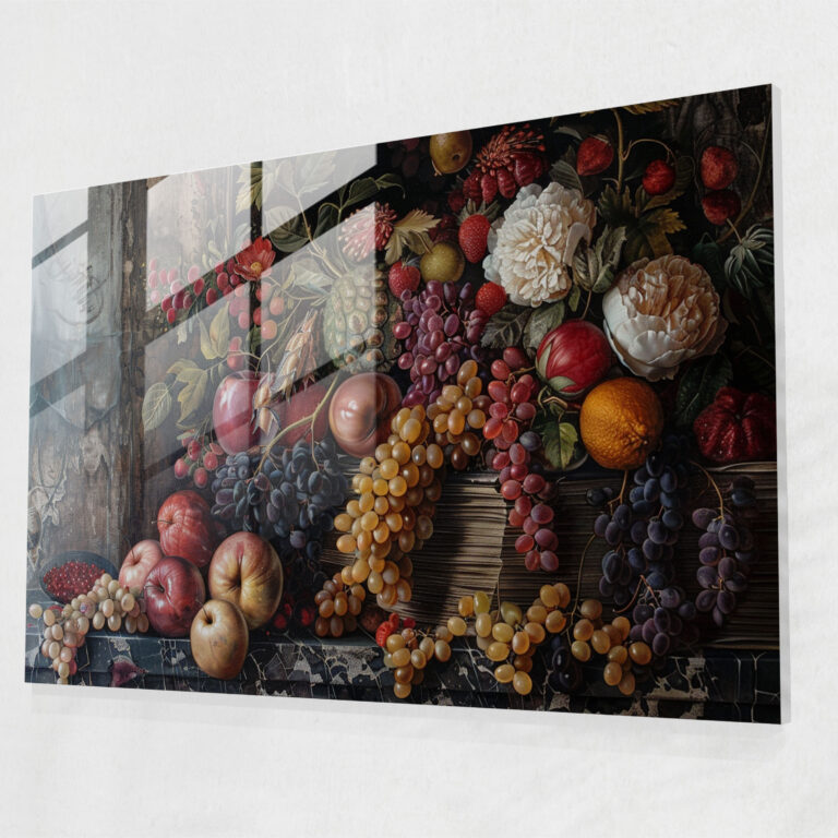 Barocke Glaswandkunst - Barock Glaswandkunst Glasbild Wohnkultur
