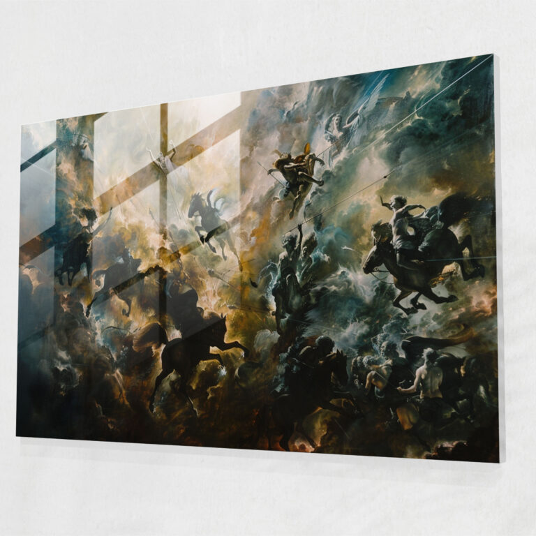 Wanddekoration im Barockstil gemälde - Barock Barockstil Klassische Kunst Wanddekoration