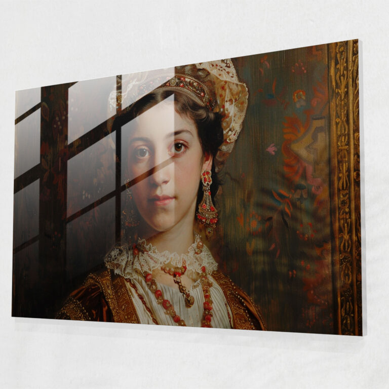 Wanddekoration im Barockstil - Leinwandbild Glasbild Wohnkultur Dekor aus osmanischer Zeit