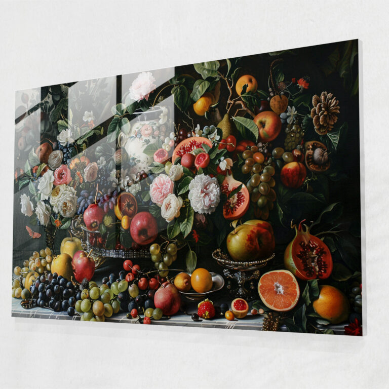 Barock Stil Gemälde Glasbild - Barock Barock Stil Gemälde Wanddekoration Elegantes Design