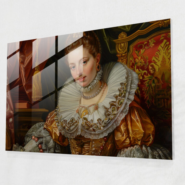 Barocke Gemälde-Glaswandkunst - Barock Barocke Malerei Luxuriöse Ausstattung Wohnkultur