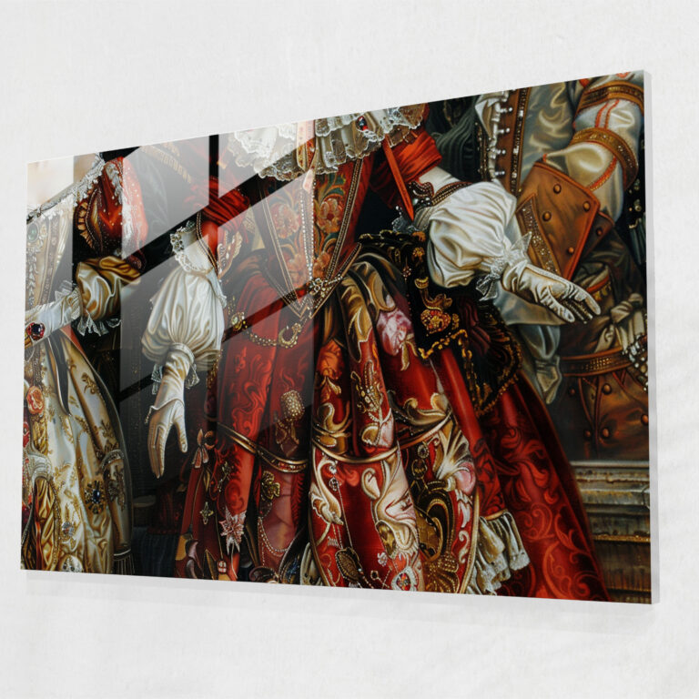 Barock-Stil Gemälde für die Wohnkultur - Barock Barock-Stil Gemälde Wohnkultur Glas Wandkunst