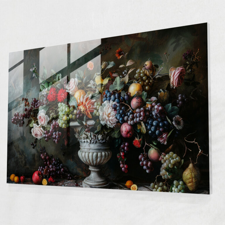 Barocke Gemälde Wohn-Dekoration - Barock Glas-Kunst Glas Wandkunst Wohn-Dekoration