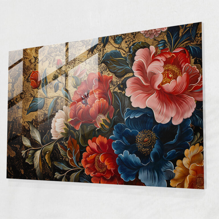 Barocke Glasbildmalerei - Barock Glasbild Glas Kunst Wohnkultur