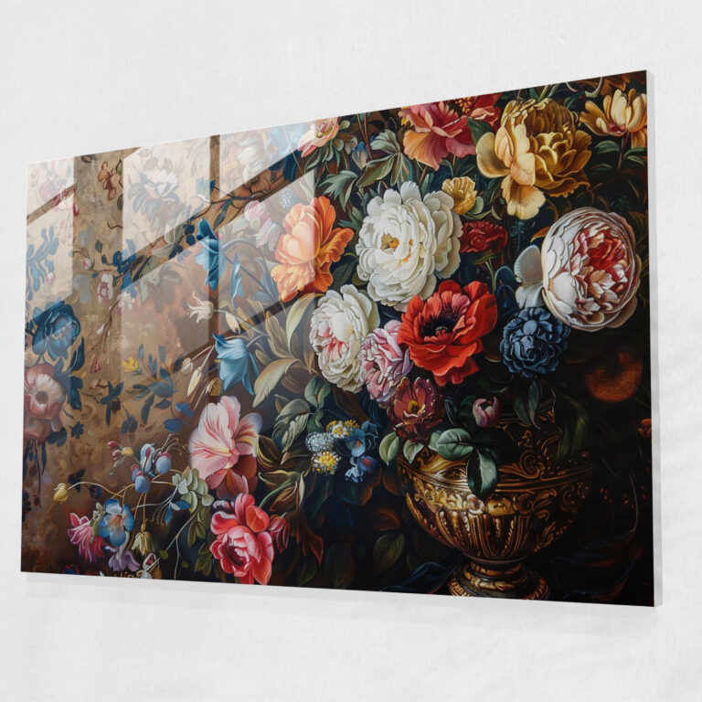Barocke Gemälde Glaswandkunst - Barock Modern Art Wohnkultur Glaswandkunst