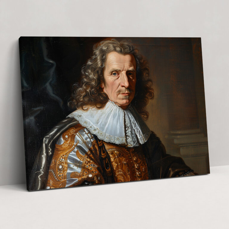 Barock Gemälde Edler Gentleman Leinwandbild Wanddekoration - Barock Barockstil Zuhause Dekoration Wanddekoration