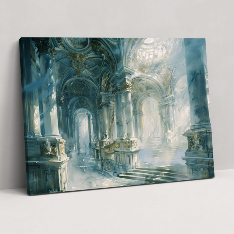 Barock-Stil Gemälde Leinwandbild - Barock Leinwandbild Wanddekoration