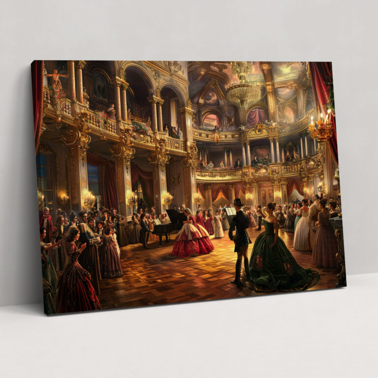 Barock Gemälde Wandkunst - Barock Wandkunst Leinwand Barock Gemälde
