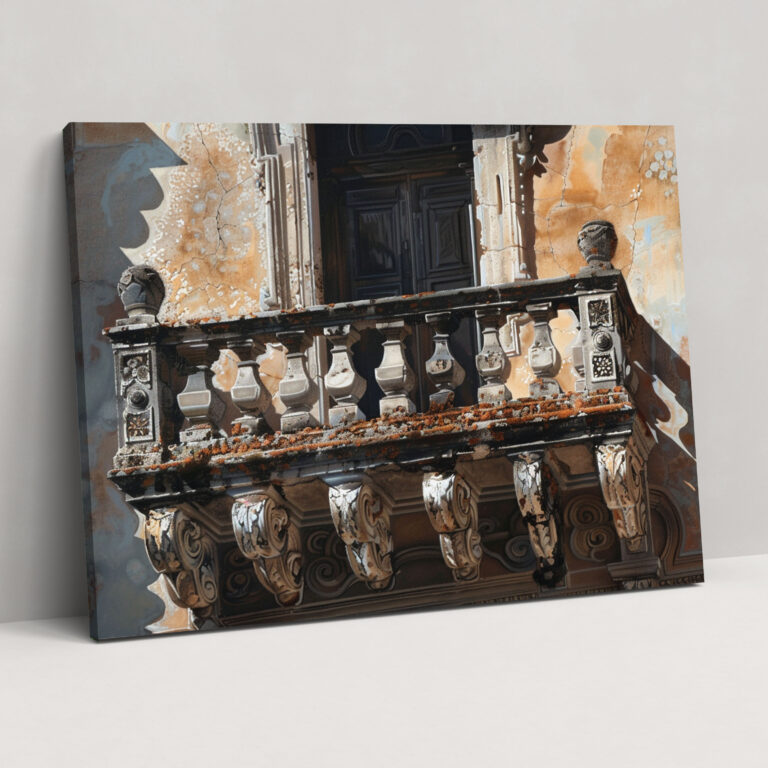 Barocke Gemälde Wandkunst - Barock Leinwandbild Wanddekoration.