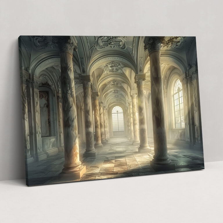 Wandkunst im Barockstil - Leinwandbild Glasbild Heimdekoration im Barockstil