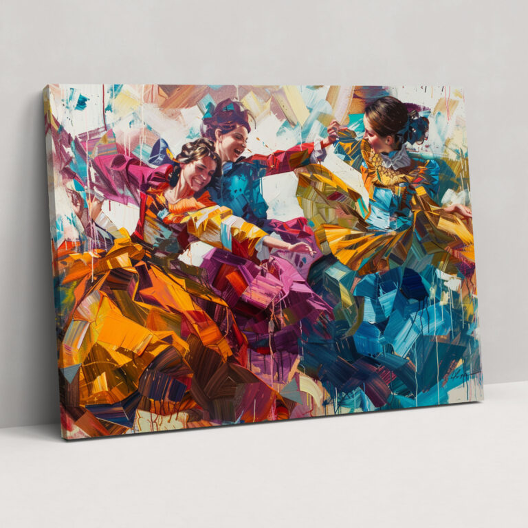 Leinwandbild im Barockstil - Barock Wohnkultur Leinwandbild