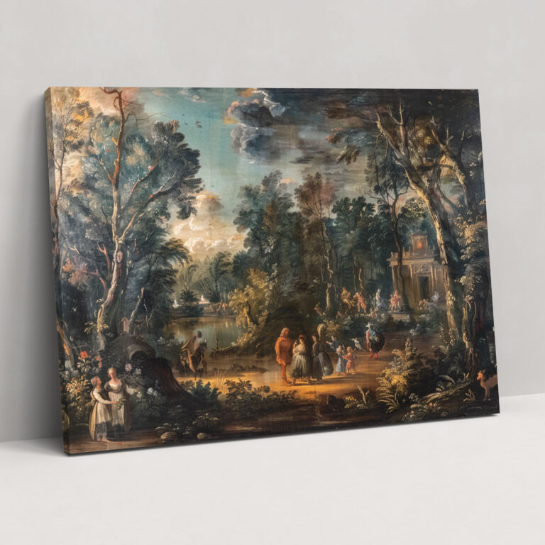 Wandkunst im Barockstil Gemälde - Barock Leinwandbild Wandkunst Dekoration für Zuhause