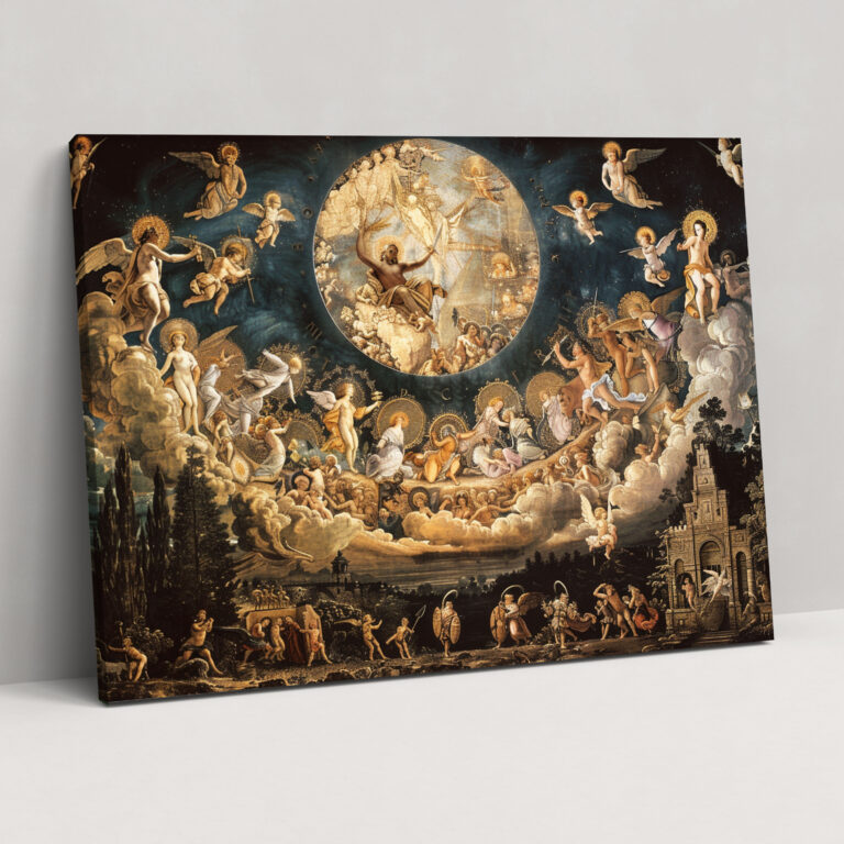 Wanddekoration im Barockstil - Leinwand Gemälde Wanddekoration im Barockstil