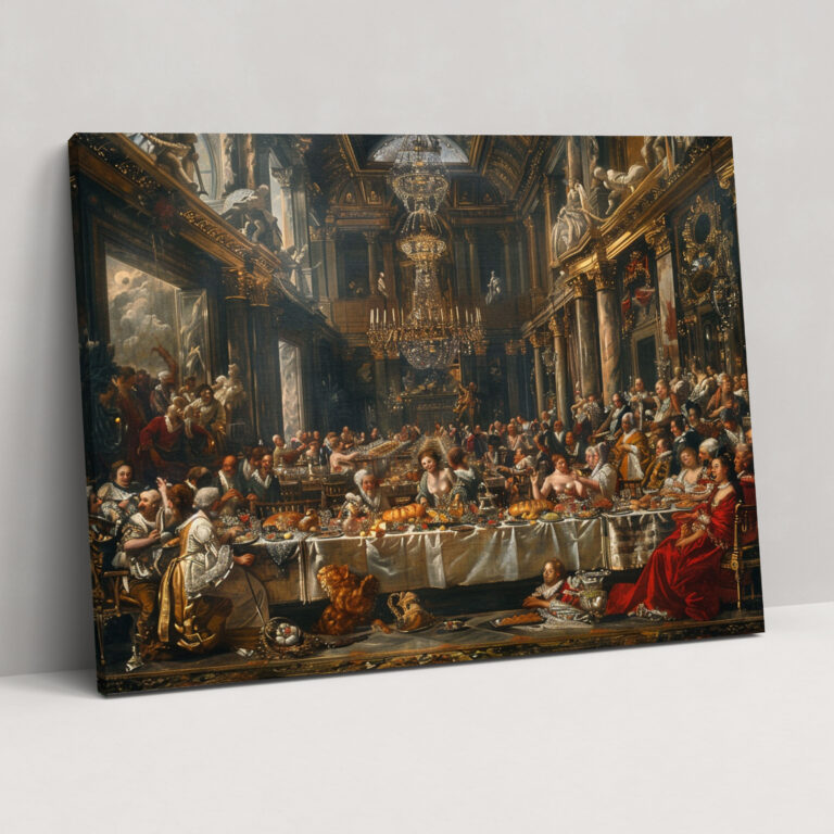 Barockstil Gemälde Leinwandbild - Barock Leinwand Barockstil Gemälde Leinwand Wandkunst