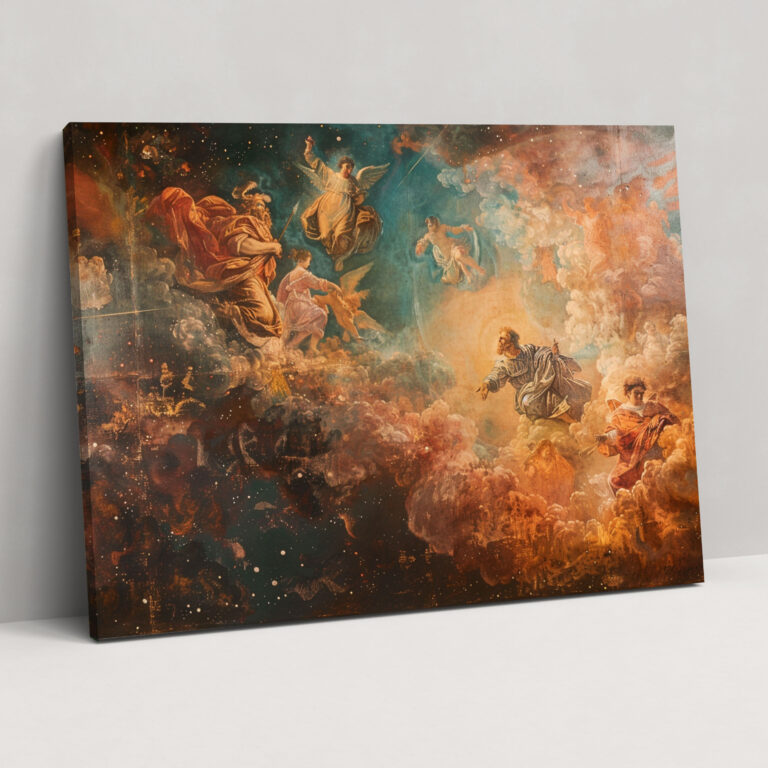 Barocke Gemälde Wandkunst - Barock Wandkunst Leinwandbild