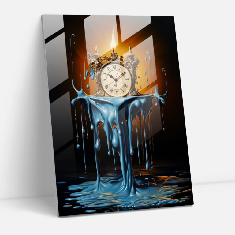 Moderne Kunst Schmelzende Kerze - Kerze Zeitverlauf Kerze surrealistisches Kunstwerk