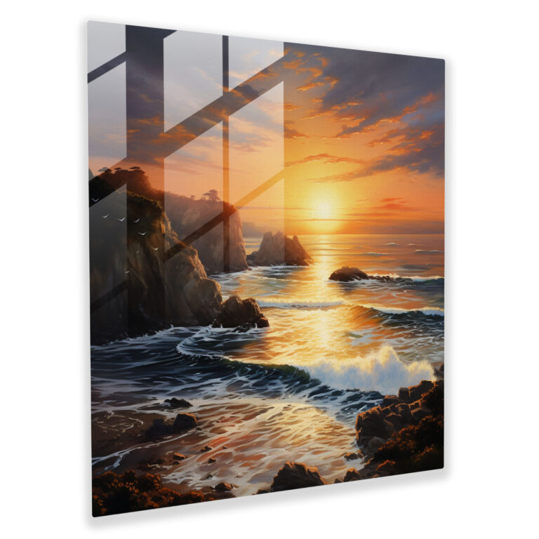 Glasbild Sonnenuntergangsgelassenheit