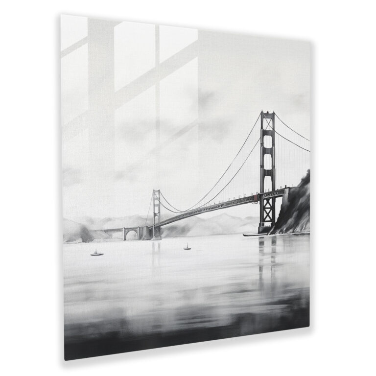 Glasbild Zeitloser Nebel