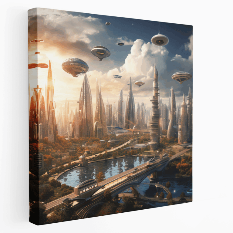 Leinwandbild Future City
