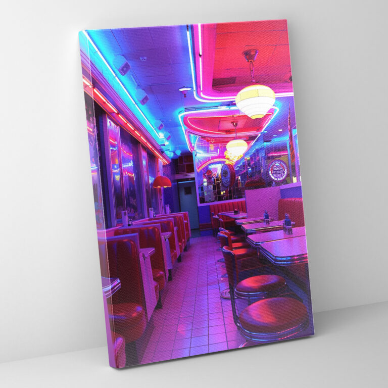 Klassisches Pop-Art Leinwandbild - Klassizismus und Pop-Art Retro Wandkunst Wanddekoration