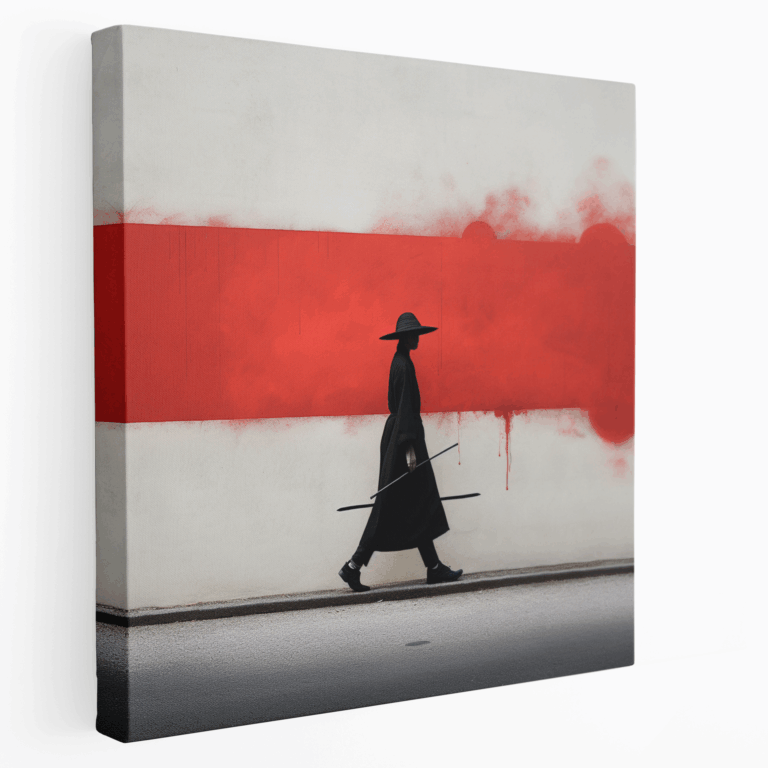 Samurai Essenz Leinwandbild