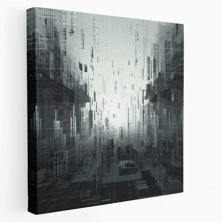 BinarySpires Leinwandbild