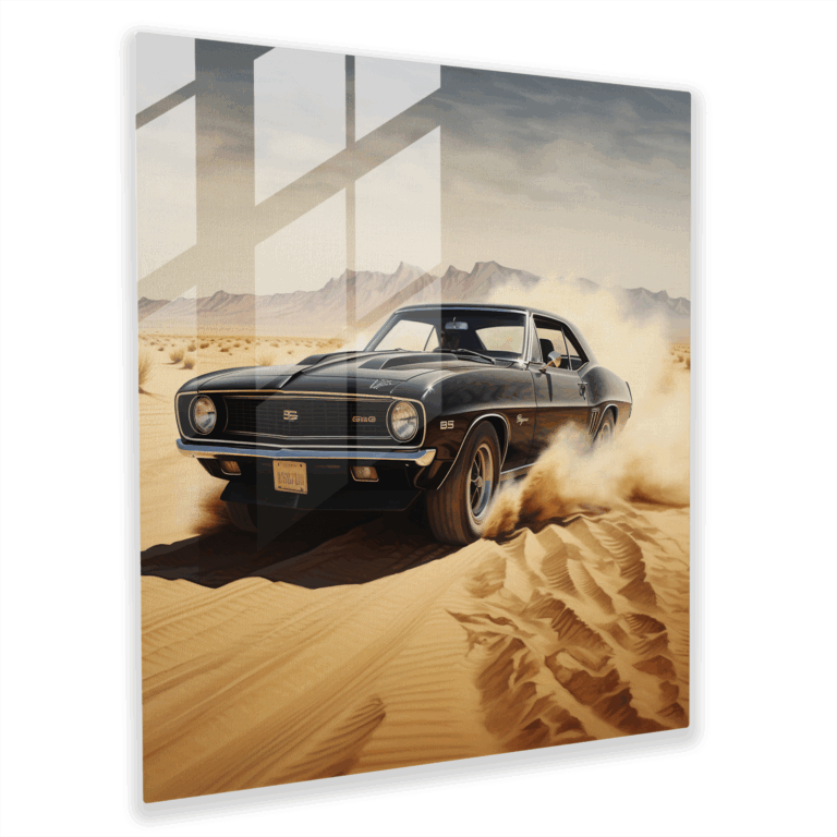 Glasbild Classic Muscle Car - Velocity Visions Wandkunst