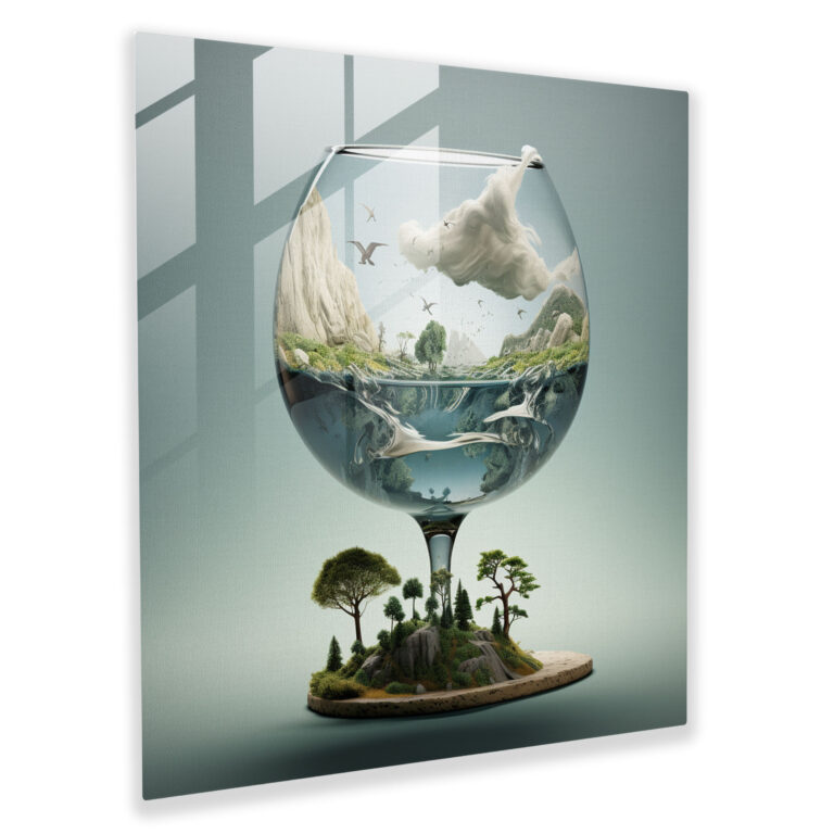 Glasbild mit Gepardenmotiv - Geparden Tierliebhaber Glas Kunst Moderne Kunst