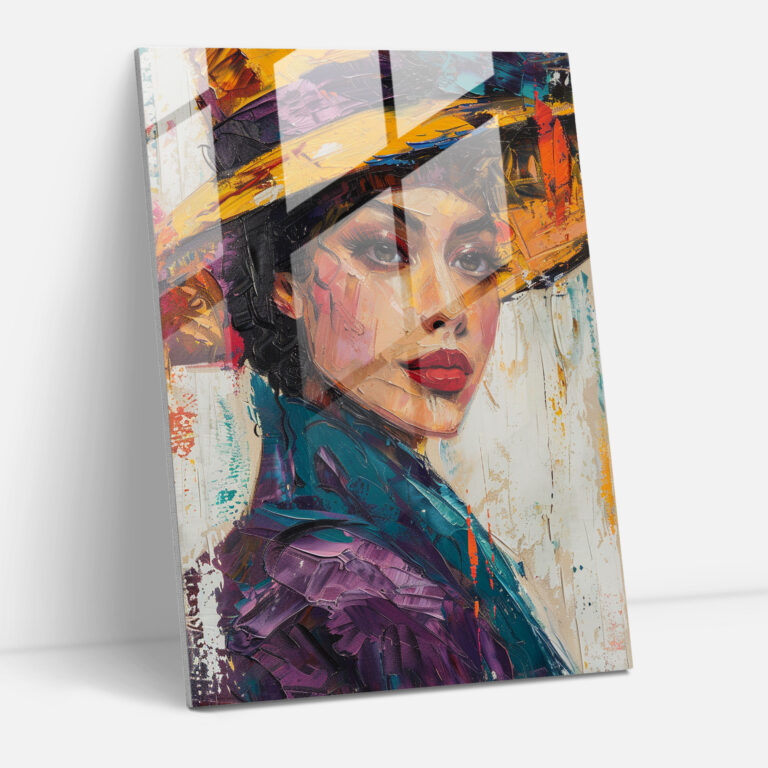 Klassisches Pop-Art-Wandbild - Klassizismus und Pop-Art Wanddekoration Kombinieren Sie Klassizismus mit Pop-Art Glasbild