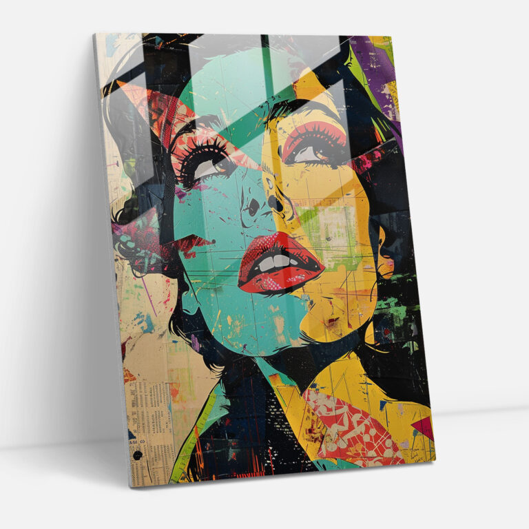 Klassizismus mit Pop Art Glaswandkunst - Klassizismus und Popart Wanddekoration Kombinieren Sie Klassizismus mit Pop Art Glaswandkunst.