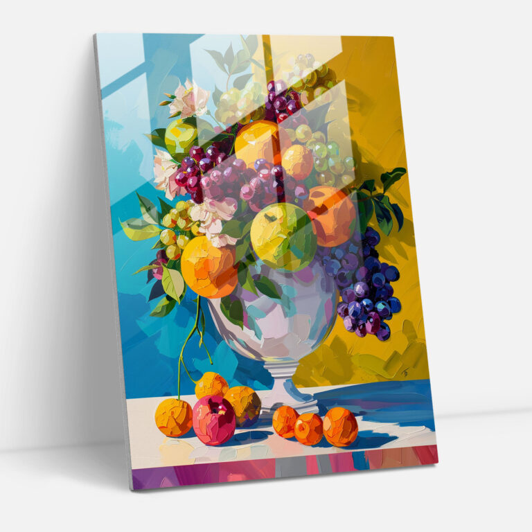 Glasbild Pop Art Stillleben - Klassizismus und Popart Moderne Kunst Wohnkultur Stilllebenmalerei