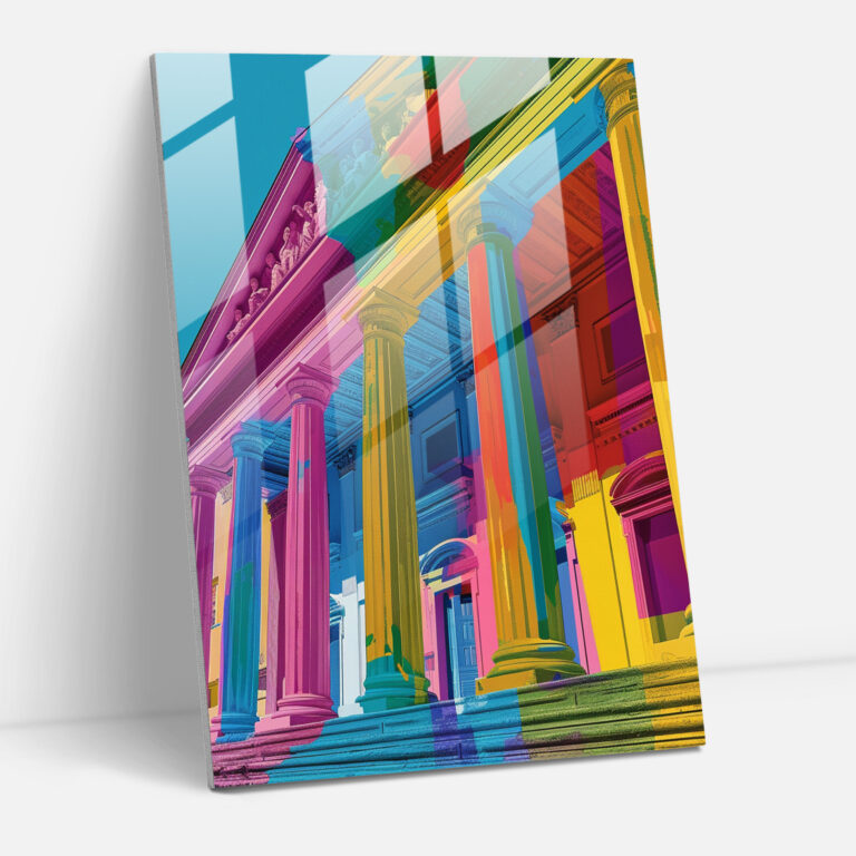 Klassizismus Pop Art Moderne Kunst - Klassizismus und Popart Glasbild Kombinieren Sie Klassizismus mit Pop Art Wohnkultur