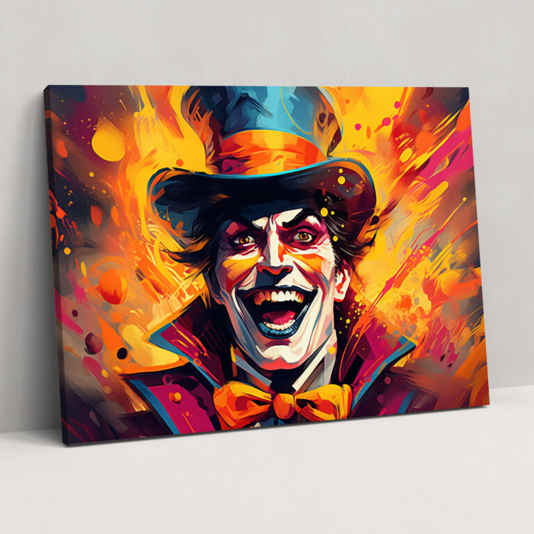 Zirkus Ringmaster Wandkunst - Zirkus Leinwandbild Wandkunst Faszinierende Energie