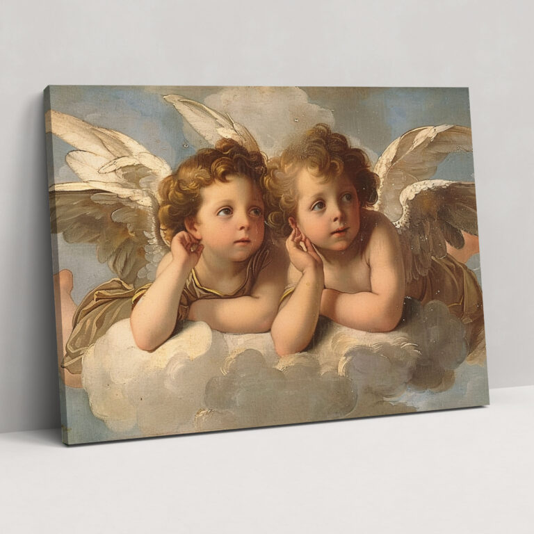 Klassizistisches Leinwandbild - Klassizismus Wanddekoration Wandkunst Wohnkultur