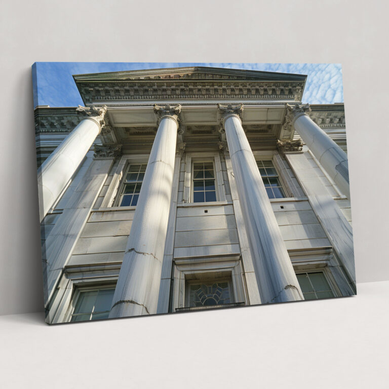 Wandkunst der neoklassizistischen Architektur - Klassizismus Leinwandkunst Wandkunst Leinwand