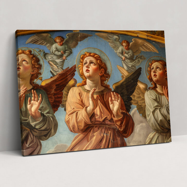 Engelhafte Renaissance Leinwandbild - Klassizismus Wanddekoration