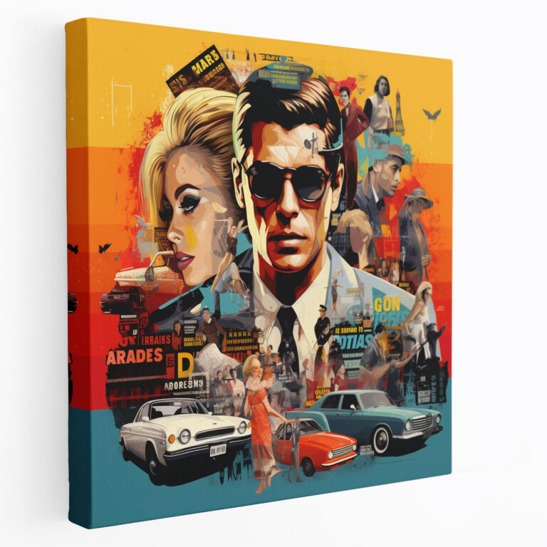 Coole Pop-Art Wandkunst - Filmzitate Wanddekoration Collage